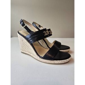 Liz Claiborne Black Strappy Wedge